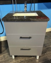 Interior Blue 24" Grey Vanity